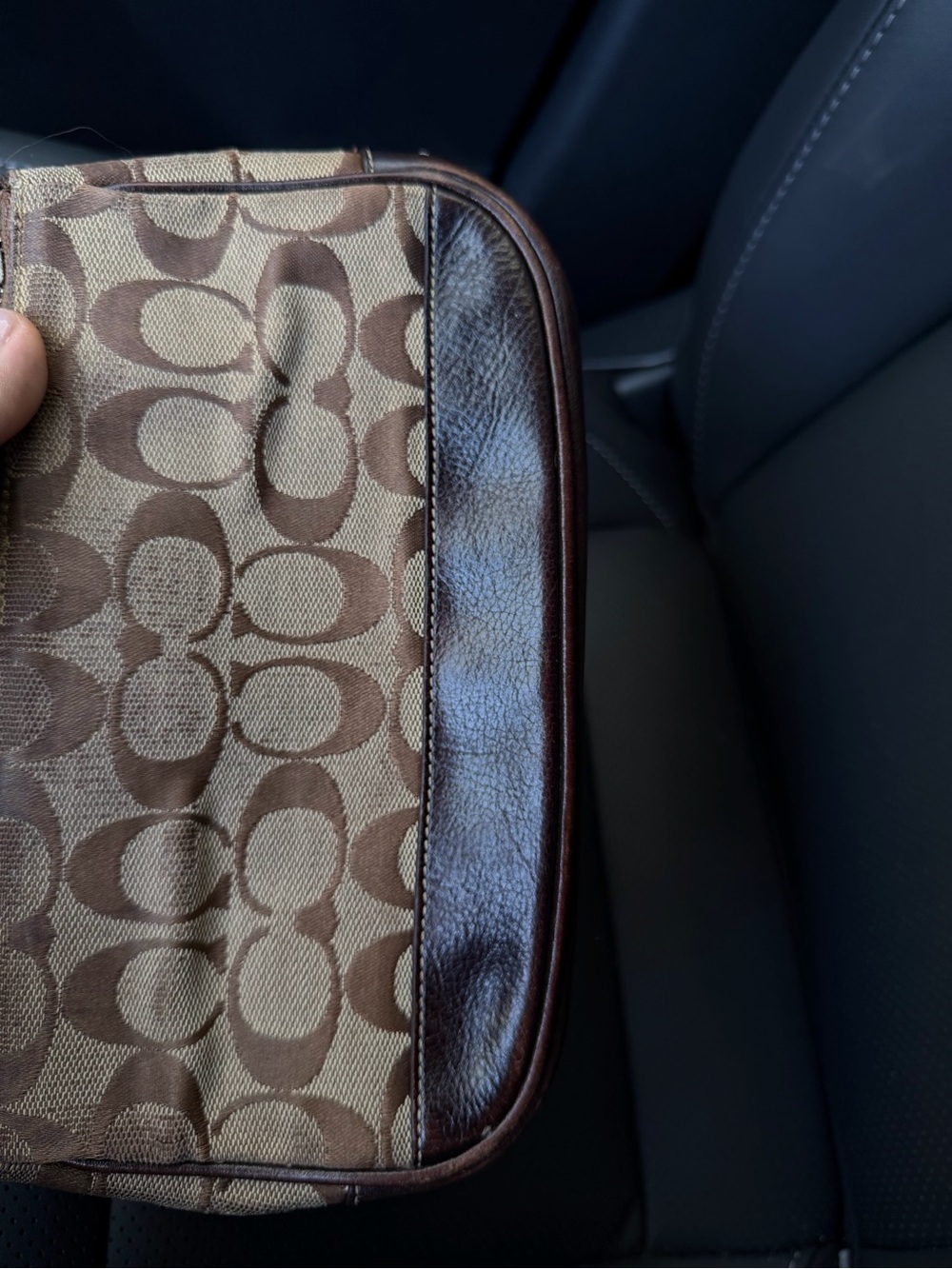Vintage Coach Brown Signature Soho Mini Baguette Shoulder Bag - Picture 10 of 14
